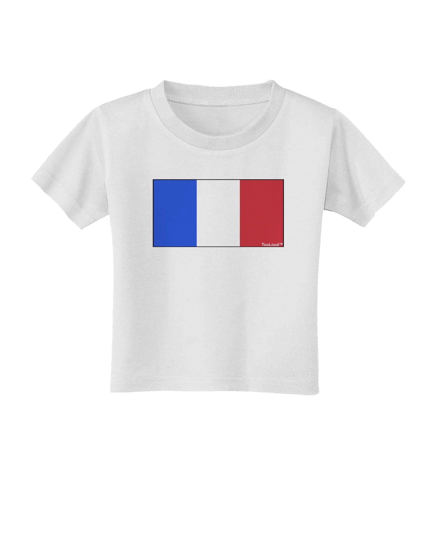 French Flag - France Toddler T-Shirt by TooLoud-Toddler T-Shirt-TooLoud-White-2T-Davson Sales