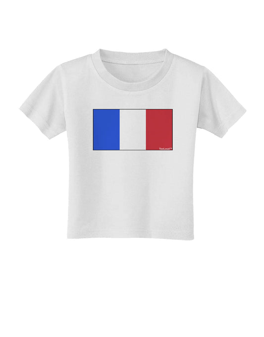 French Flag - France Toddler T-Shirt by TooLoud-Toddler T-Shirt-TooLoud-White-2T-Davson Sales