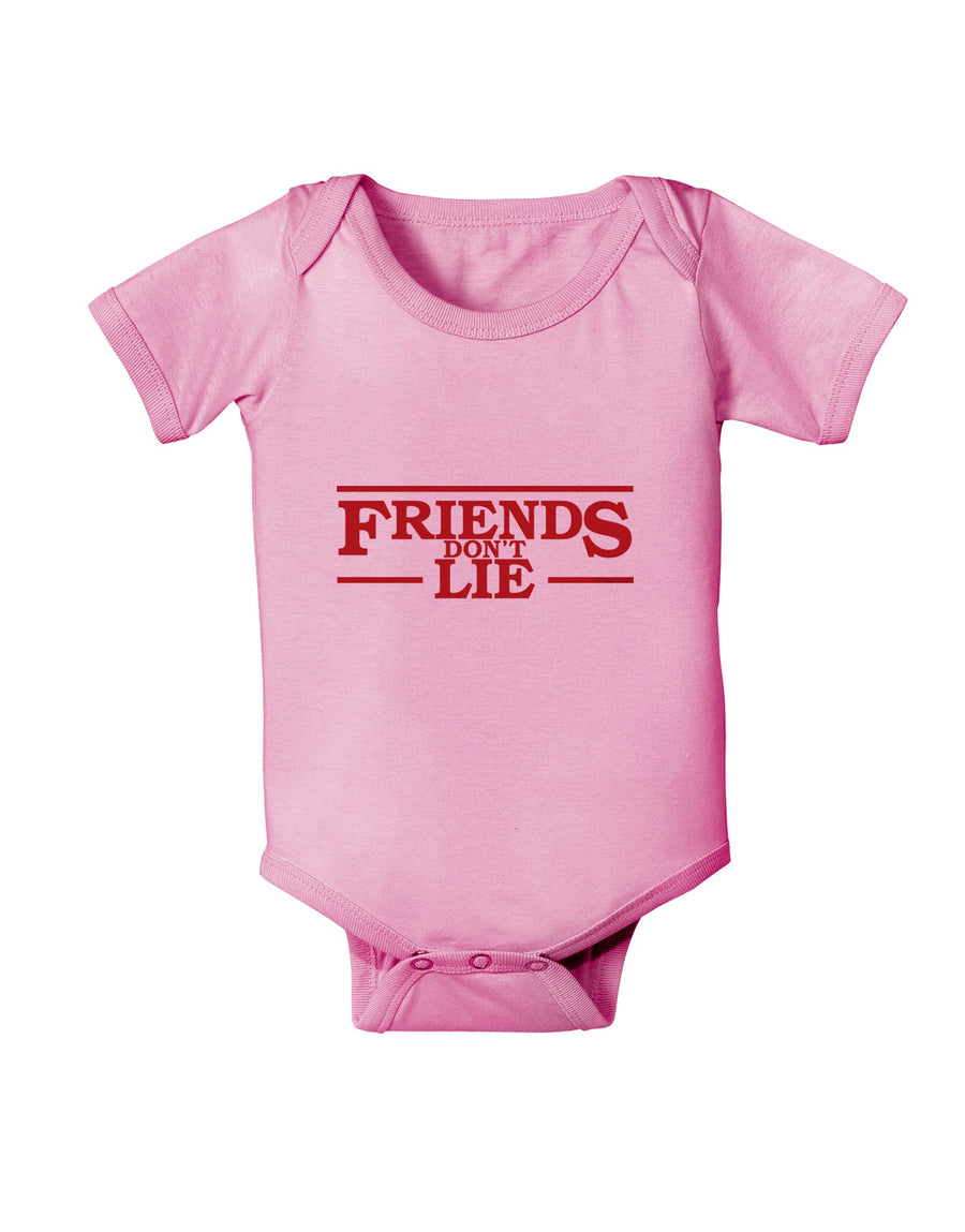 Friends Don't Lie Baby Romper Bodysuit by TooLoud-Baby Romper-TooLoud-White-06-Months-Davson Sales