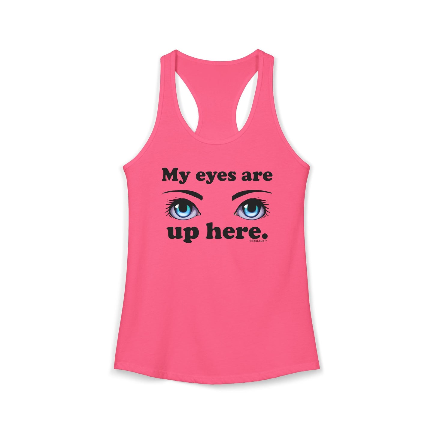 Eye Up Here Womens Petite Tank Top
