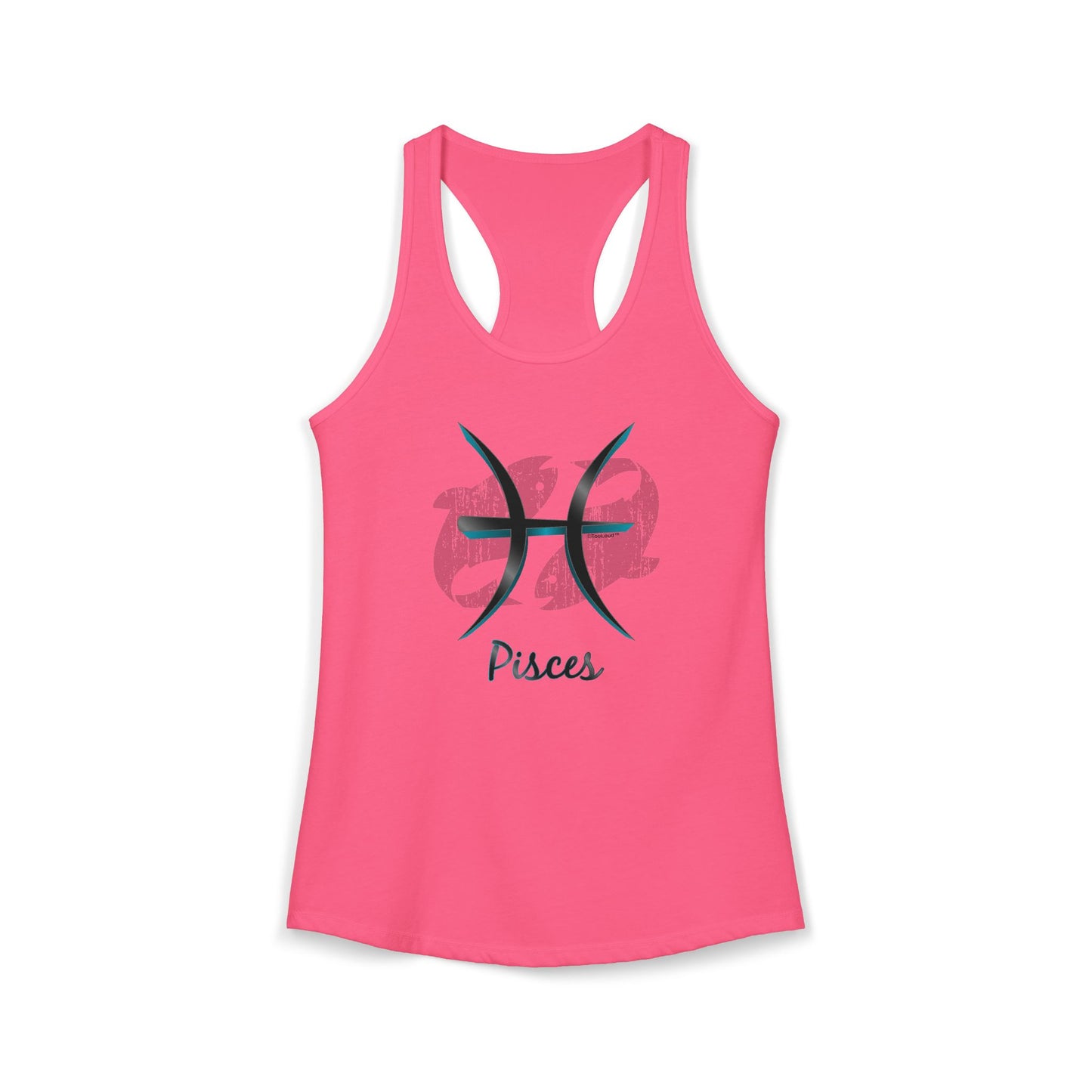 Pisces Symbol Womens Racerback Tank Top