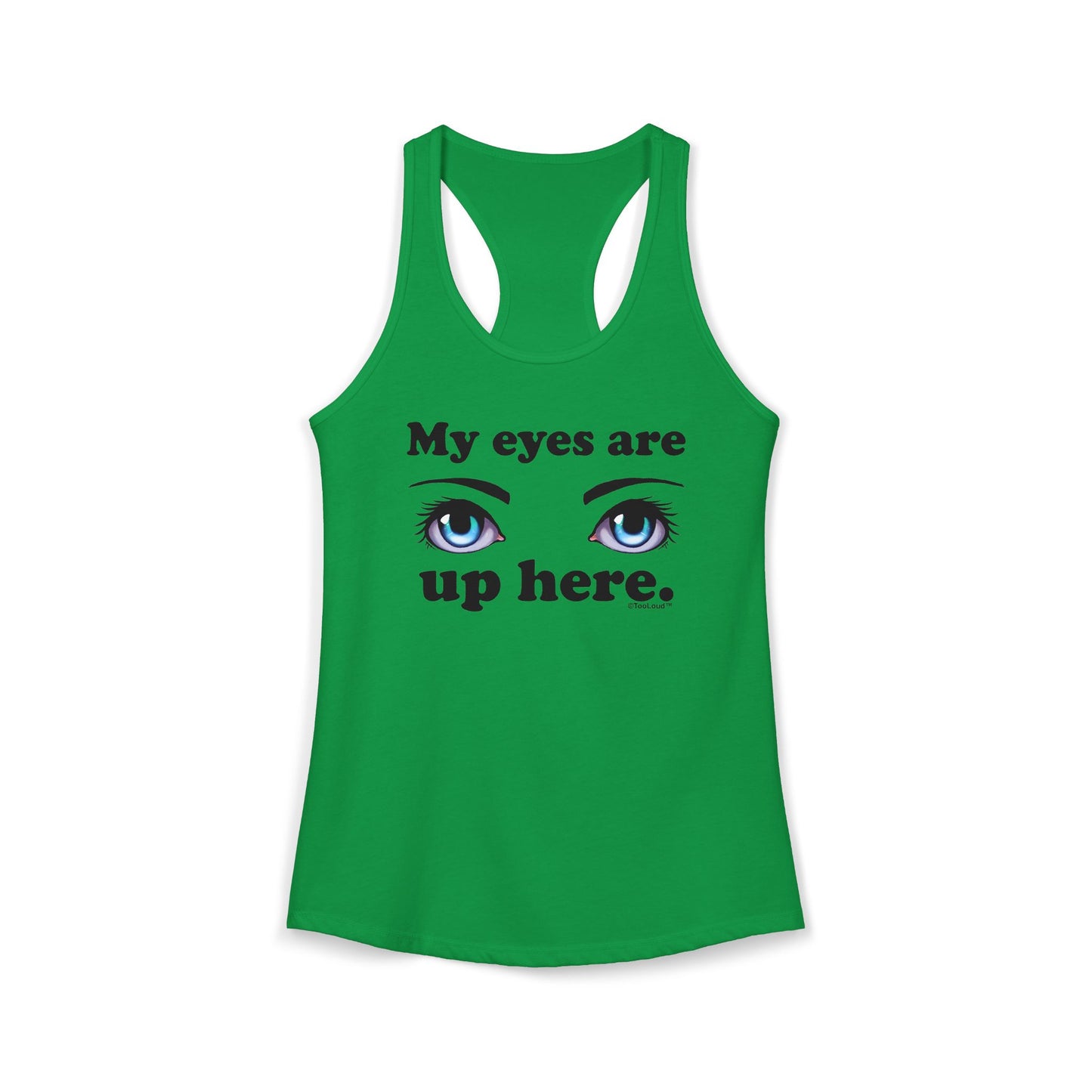 Eye Up Here Womens Petite Tank Top