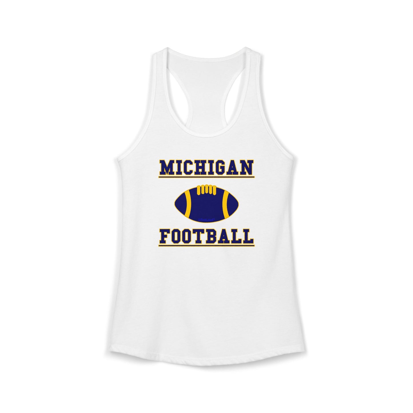 Michigan Football Womens Petite Tank Top by TooLoud