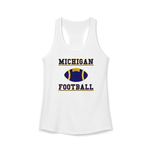 Michigan Football Womens Petite Tank Top by TooLoud