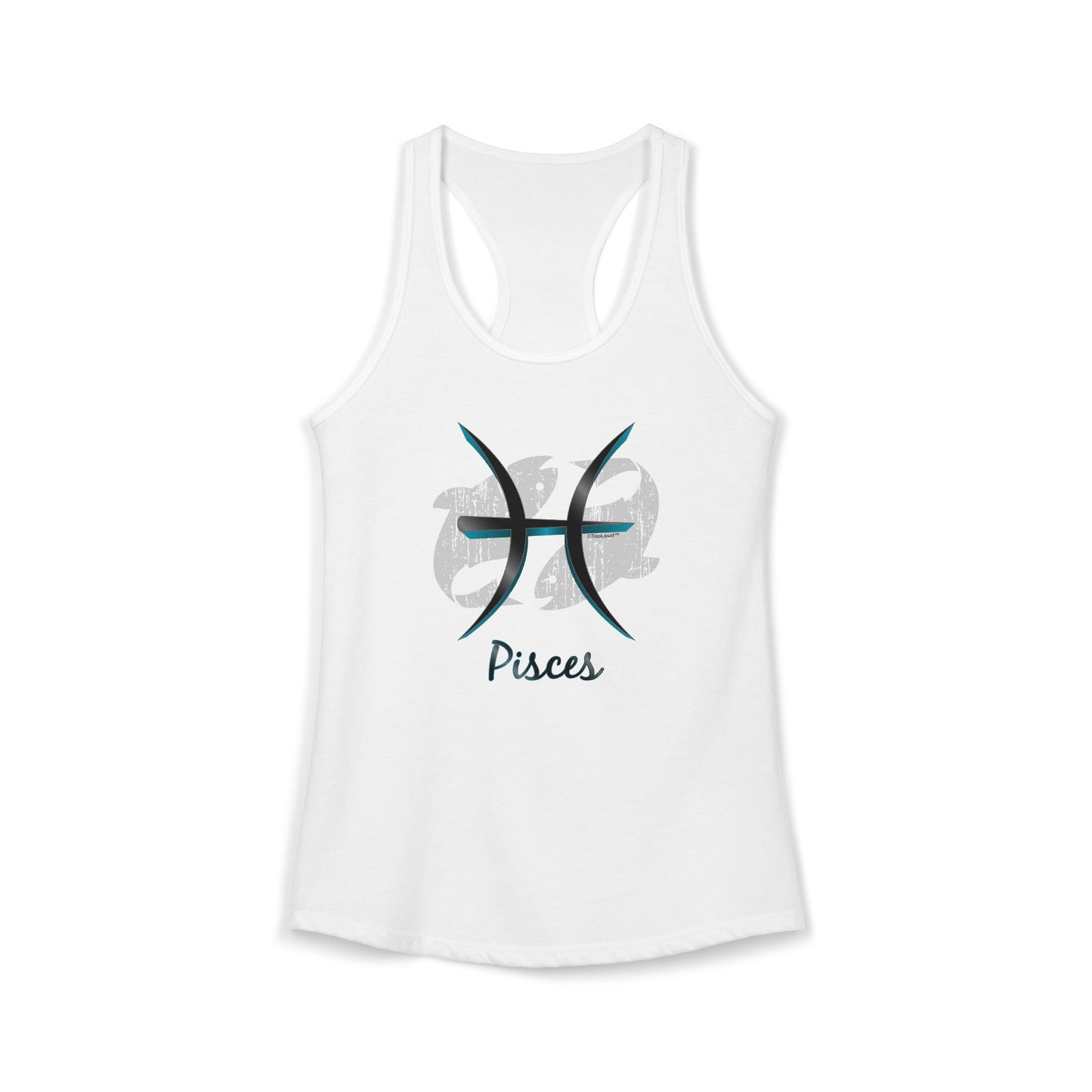 Pisces Symbol Womens Racerback Tank Top