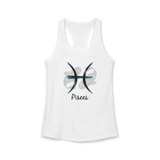Pisces Symbol Womens Racerback Tank Top