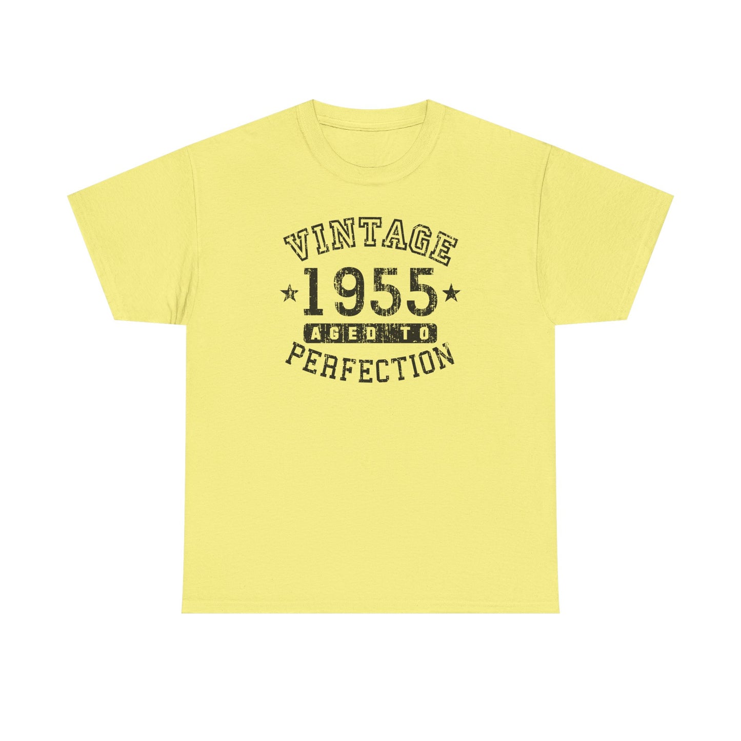 1955 - Adult Unisex Vintage Birth Year Aged To Perfection Birthday T-Shirt