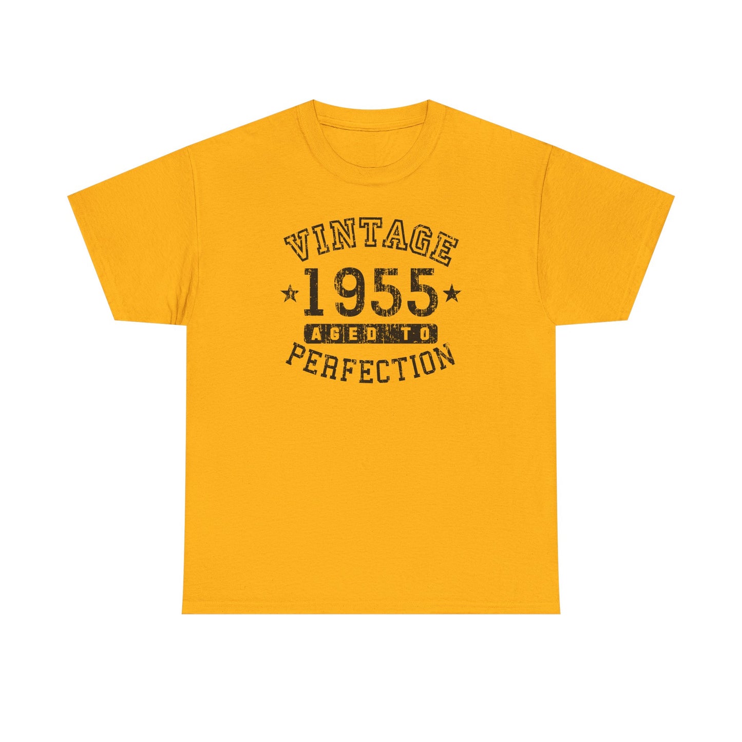 1955 - Adult Unisex Vintage Birth Year Aged To Perfection Birthday T-Shirt