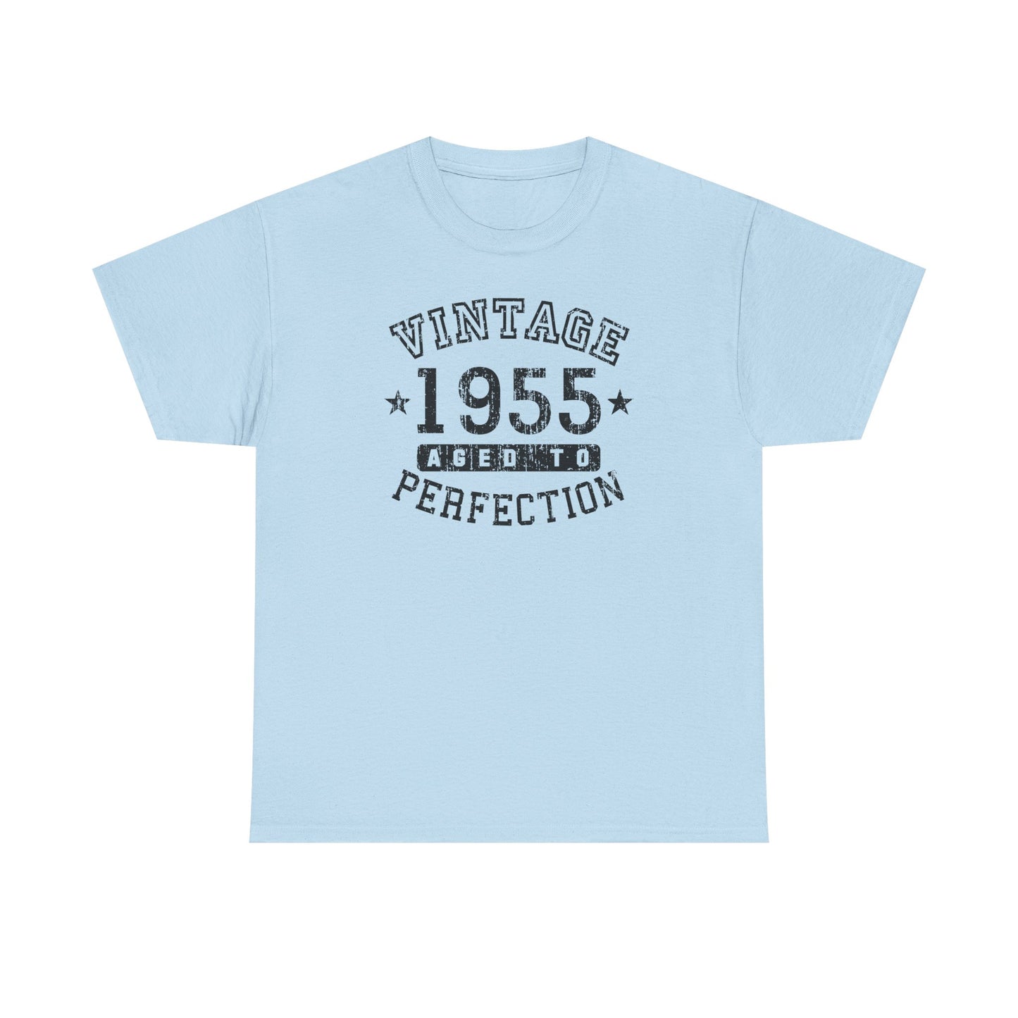 1955 - Adult Unisex Vintage Birth Year Aged To Perfection Birthday T-Shirt