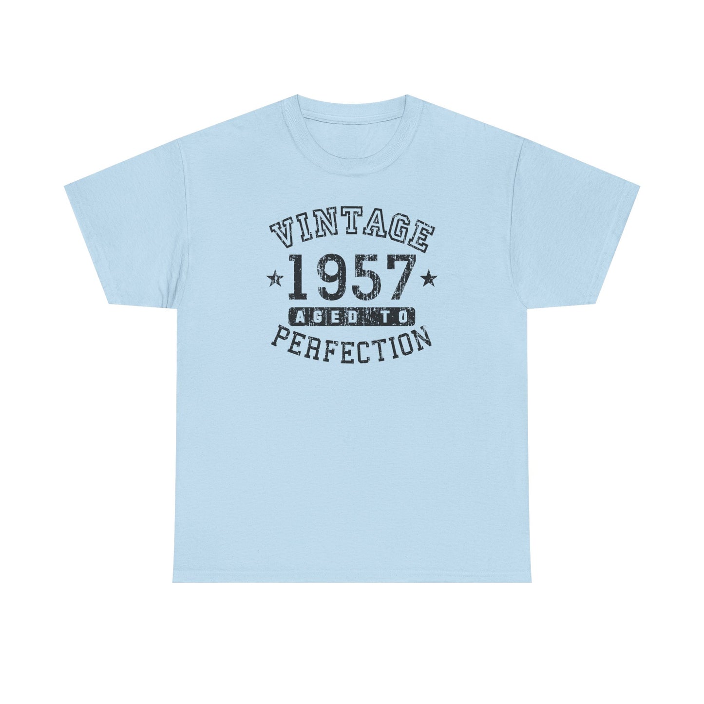 1957 - Adult Unisex Vintage Birth Year Aged To Perfection Birthday T-Shirt