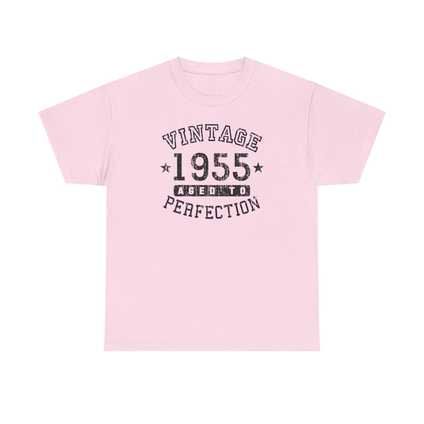 1955 - Adult Unisex Vintage Birth Year Aged To Perfection Birthday T-Shirt