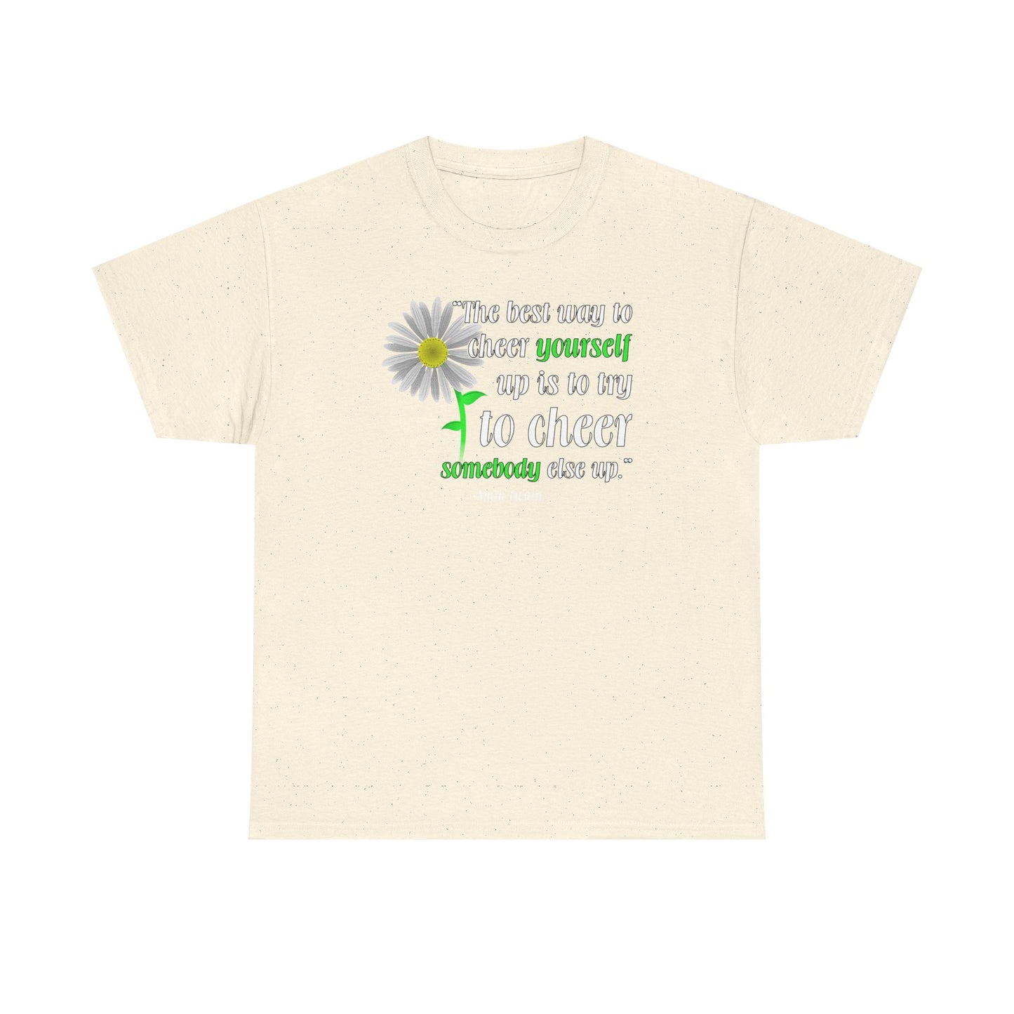 Cheer Yourself Up Mark Twain Adult Dark T-Shirt