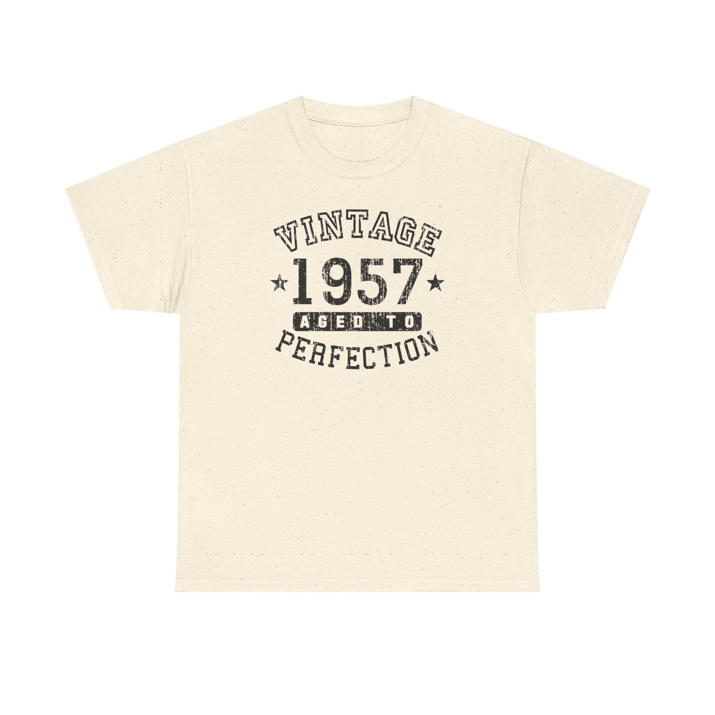 1957 - Adult Unisex Vintage Birth Year Aged To Perfection Birthday T-Shirt