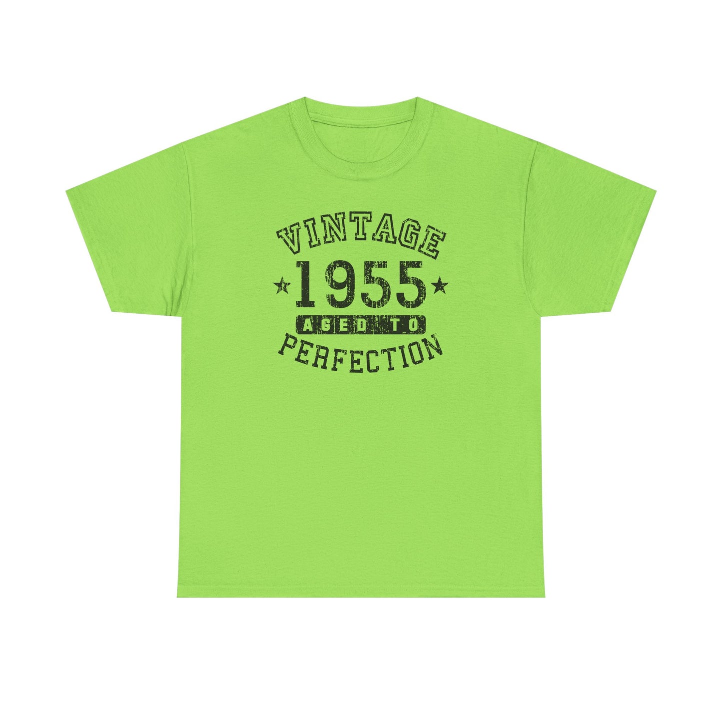 1955 - Adult Unisex Vintage Birth Year Aged To Perfection Birthday T-Shirt
