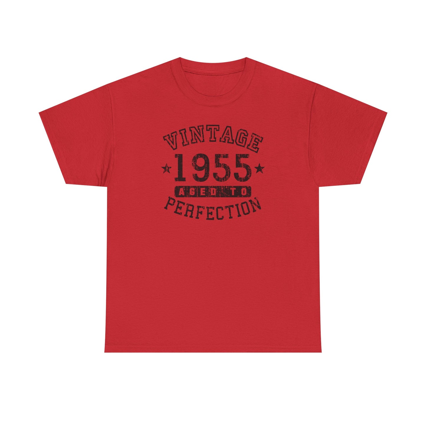 1955 - Adult Unisex Vintage Birth Year Aged To Perfection Birthday T-Shirt