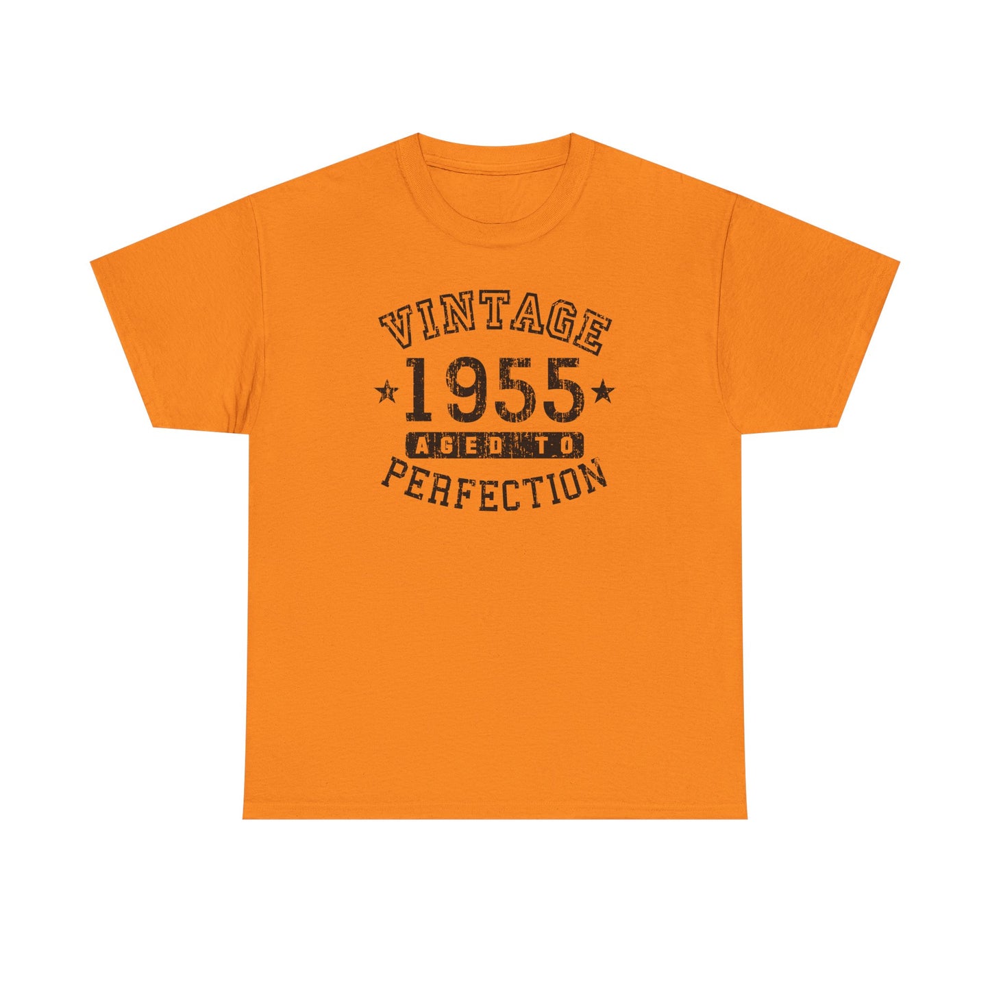 1955 - Adult Unisex Vintage Birth Year Aged To Perfection Birthday T-Shirt
