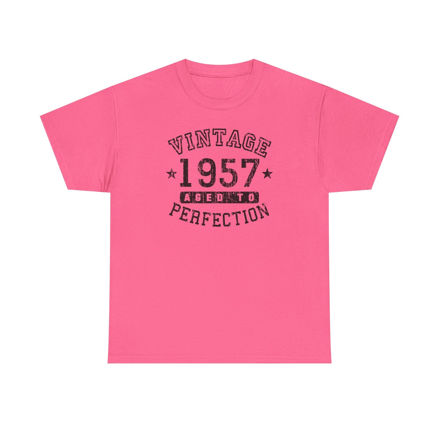 1957 - Adult Unisex Vintage Birth Year Aged To Perfection Birthday T-Shirt