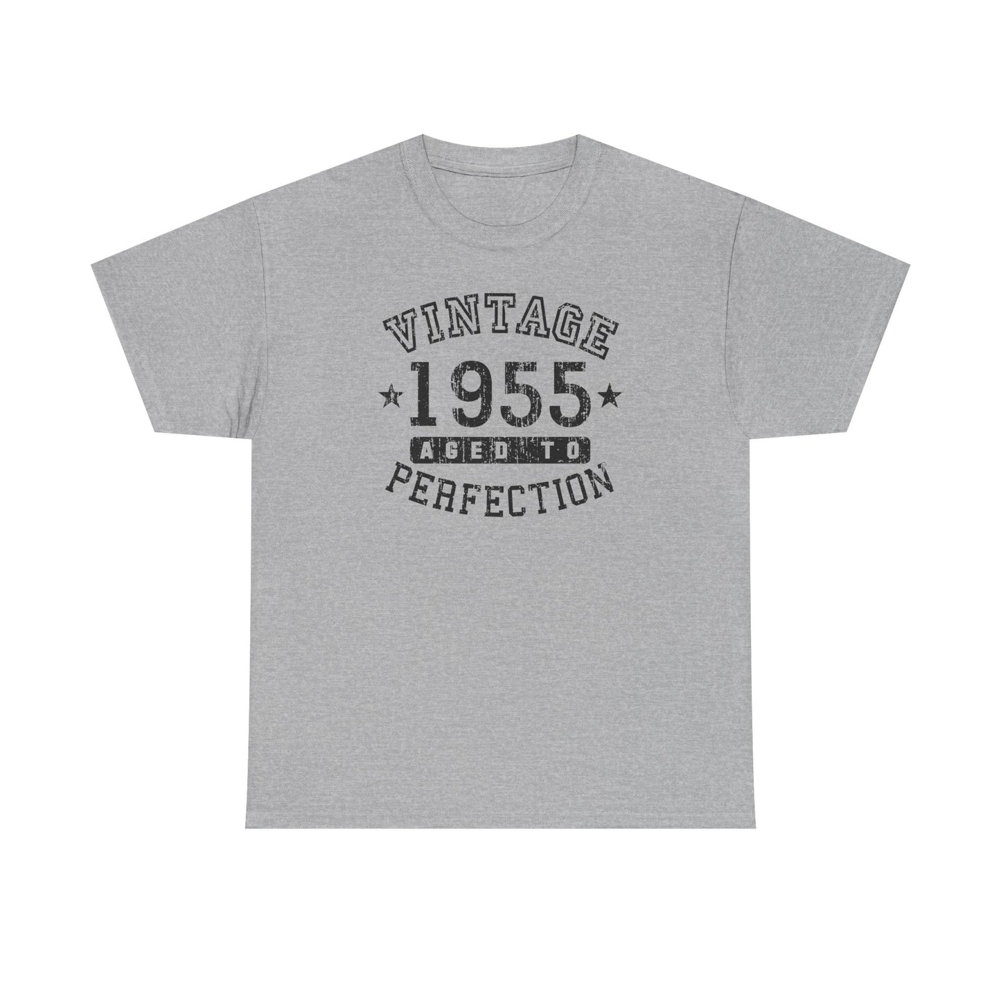 1955 - Adult Unisex Vintage Birth Year Aged To Perfection Birthday T-Shirt
