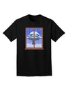 Frosty Window Design Adult Dark T-Shirt-Mens T-Shirt-TooLoud-Black-Small-Davson Sales