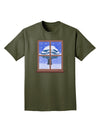 Frosty Window Design Adult Dark T-Shirt-Mens T-Shirt-TooLoud-Military-Green-Small-Davson Sales