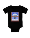 Frosty Window Design Baby Romper Bodysuit Dark