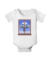 Frosty Window Design Baby Romper Bodysuit-Baby Romper-TooLoud-White-06-Months-Davson Sales