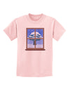 Frosty Window Design Childrens T-Shirt-Childrens T-Shirt-TooLoud-PalePink-X-Small-Davson Sales