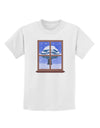 Frosty Window Design Childrens T-Shirt-Childrens T-Shirt-TooLoud-White-X-Small-Davson Sales