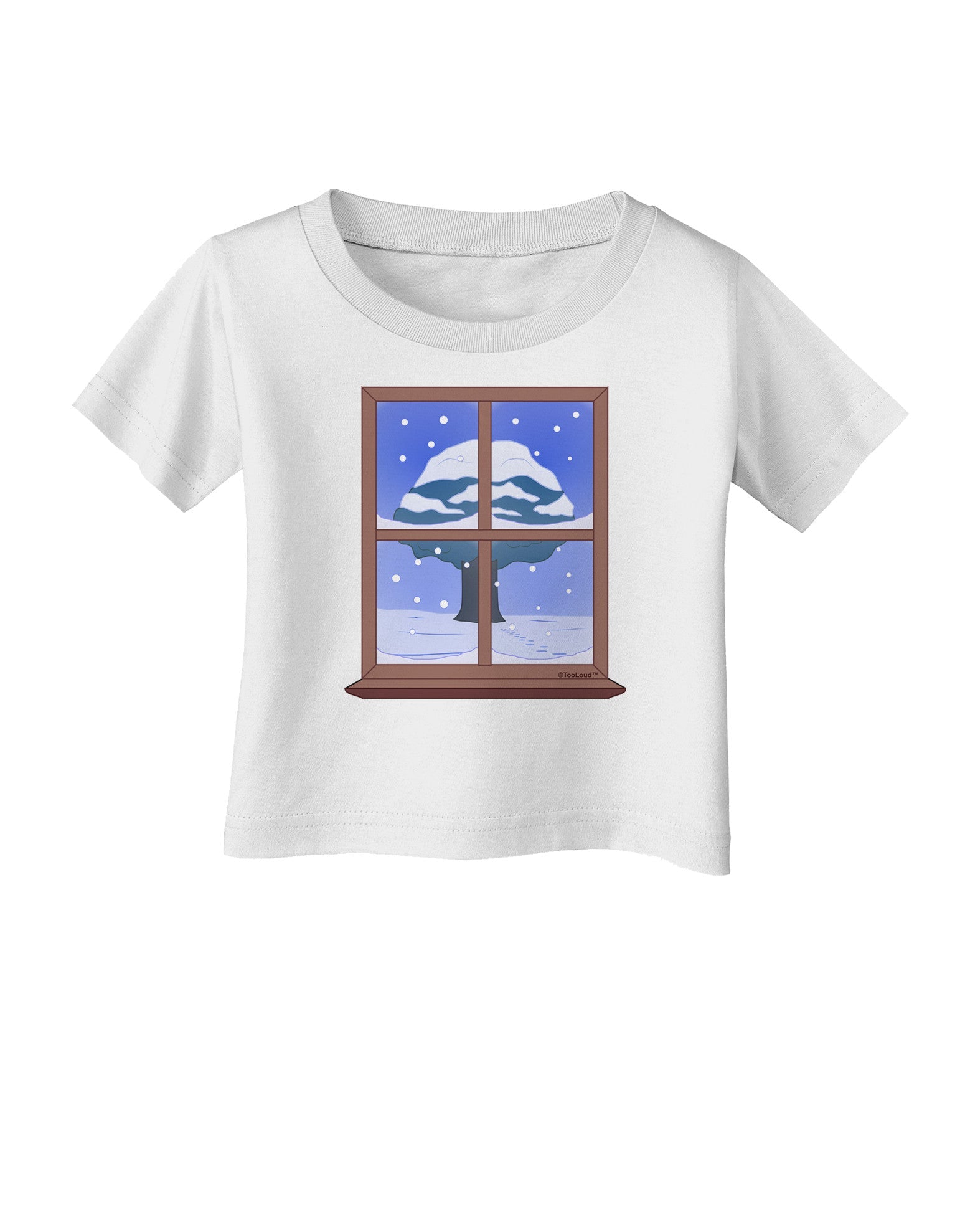 Frosty Window Design Infant T-Shirt-Infant T-Shirt-TooLoud-White-06-Months-Davson Sales