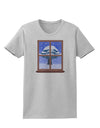 Frosty Window Design Womens T-Shirt-Womens T-Shirt-TooLoud-AshGray-X-Small-Davson Sales