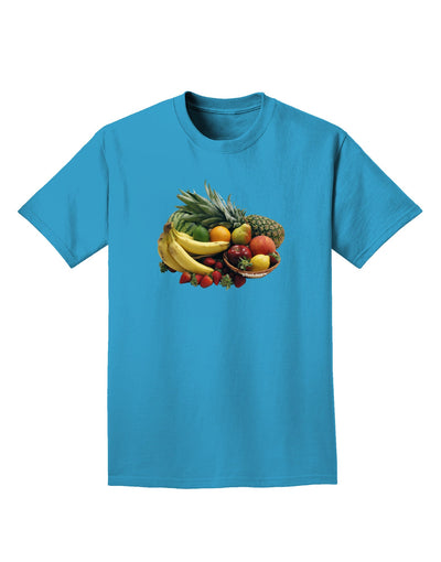 Fruit Basket Still Life Adult Dark T-Shirt-Mens T-Shirt-TooLoud-Turquoise-Small-Davson Sales