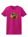 Fruit Basket Still Life Womens Dark T-Shirt-TooLoud-Hot-Pink-Small-Davson Sales