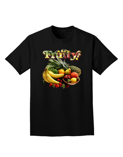 Fruity Fruit Basket 2 Adult Dark T-Shirt-Mens T-Shirt-TooLoud-Black-Small-Davson Sales
