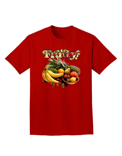 Fruity Fruit Basket 2 Adult Dark T-Shirt-Mens T-Shirt-TooLoud-Red-Small-Davson Sales