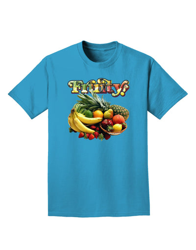 Fruity Fruit Basket 2 Adult Dark T-Shirt-Mens T-Shirt-TooLoud-Turquoise-Small-Davson Sales