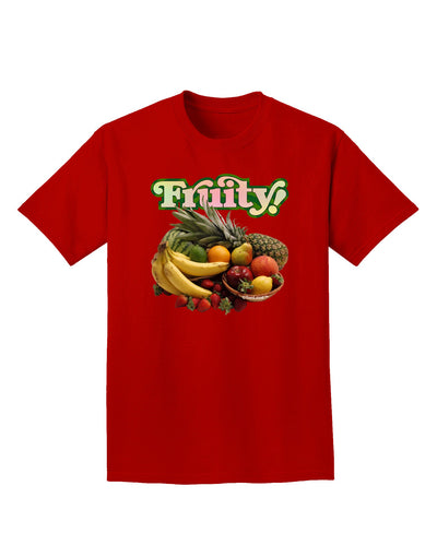 Fruity Fruit Basket Adult Dark T-Shirt-Mens T-Shirt-TooLoud-Red-Small-Davson Sales