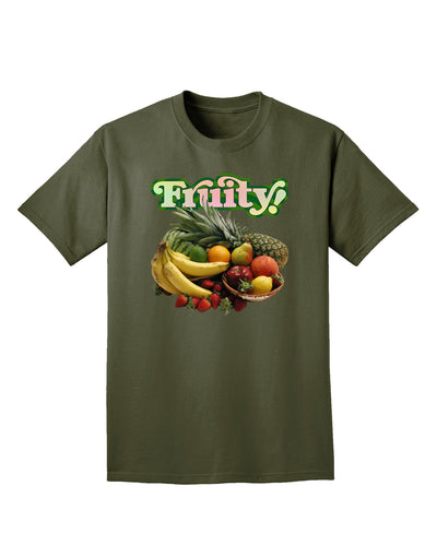 Fruity Fruit Basket Adult Dark T-Shirt-Mens T-Shirt-TooLoud-Military-Green-Small-Davson Sales