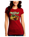 Fruity Fruit Basket Juniors Crew Dark T-Shirt-T-Shirts Juniors Tops-TooLoud-Red-Juniors Fitted Small-Davson Sales