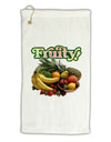 Fruity Fruit Basket Micro Terry Gromet Golf Towel 11&#x22;x19-Golf Towel-TooLoud-White-Davson Sales