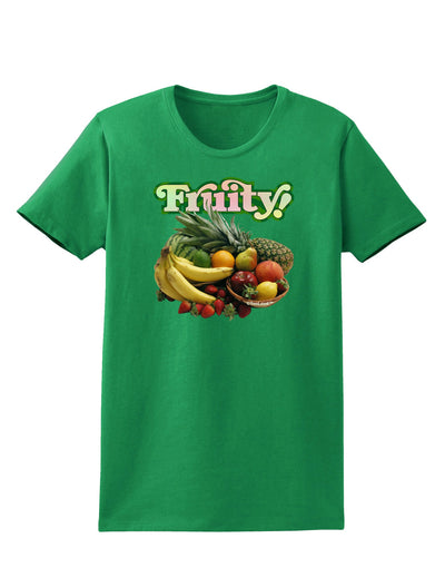 Fruity Fruit Basket Womens Dark T-Shirt-TooLoud-Kelly-Green-X-Small-Davson Sales