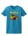 Fruity Fruit Basket Womens Dark T-Shirt-TooLoud-Turquoise-X-Small-Davson Sales