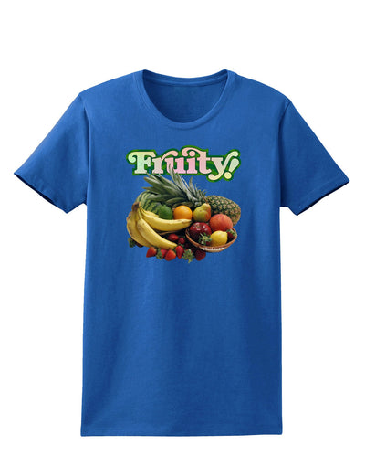 Fruity Fruit Basket Womens Dark T-Shirt-TooLoud-Royal-Blue-X-Small-Davson Sales