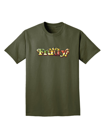 Fruity Text Adult Dark T-Shirt-Mens T-Shirt-TooLoud-Military-Green-Small-Davson Sales