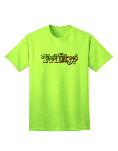 Fruity Text Premium Adult T-Shirt Collection-Mens T-shirts-TooLoud-Neon-Green-Small-Davson Sales