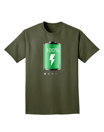 Full Energy 100 Percent Adult Dark T-Shirt-Mens T-Shirt-TooLoud-Military-Green-Small-Davson Sales