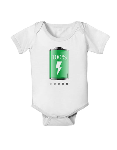 Full Energy 100 Percent Baby Romper Bodysuit-Baby Romper-TooLoud-White-06-Months-Davson Sales