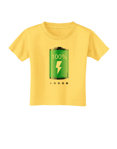 Full Energy 100 Percent Toddler T-Shirt-Toddler T-Shirt-TooLoud-Yellow-2T-Davson Sales