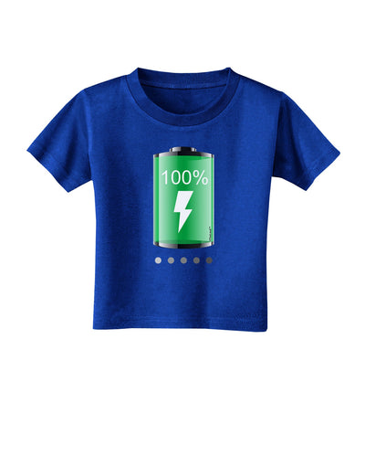 Full Energy 100 Percent Toddler T-Shirt Dark-Toddler T-Shirt-TooLoud-Royal-Blue-2T-Davson Sales