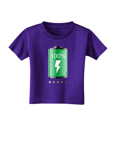 Full Energy 100 Percent Toddler T-Shirt Dark-Toddler T-Shirt-TooLoud-Purple-2T-Davson Sales