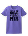 Full of Irish Cheer and Green Beer Womens T-Shirt by TooLoud-Womens T-Shirt-TooLoud-Violet-X-Small-Davson Sales